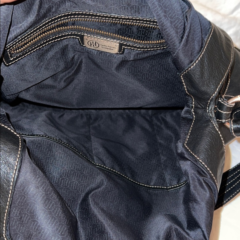 Hayden-Harnett Black Leather Shoulder Bag - Picture 9 of 11